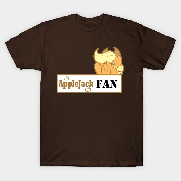 Applejack Fan Badge T-Shirt by kelsmister